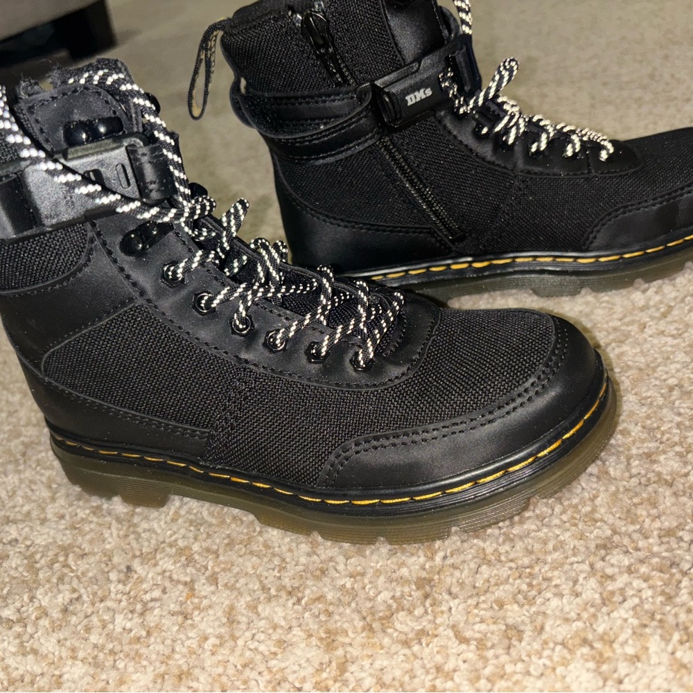 Dr. Martens Kids Black Lace-Up Boots